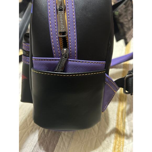 Loungefly Disney Vampire Angel & Stitch The Series Mini Backpack Purple - Picture 5 of 16